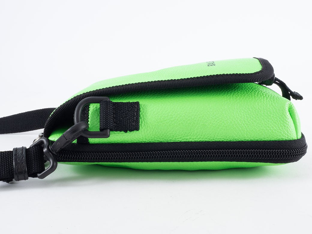 BALENCIAGA Explorer Crossbody Shoulder Bag Green Leather 593329 Pouch Preowned18