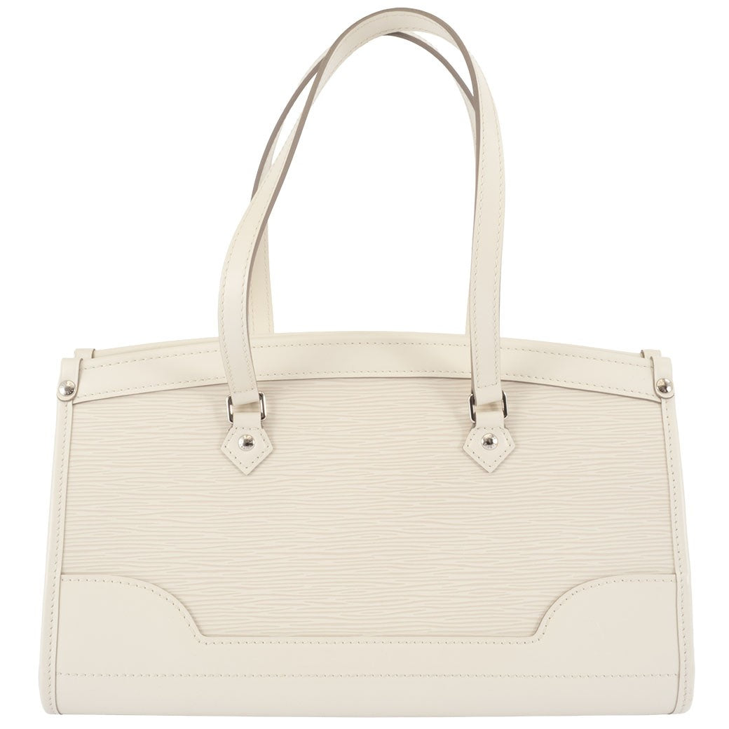 LOUIS VUITTON Madeleine PM Epi Leather White Shoulder Tote Bag  Preowned Auth0