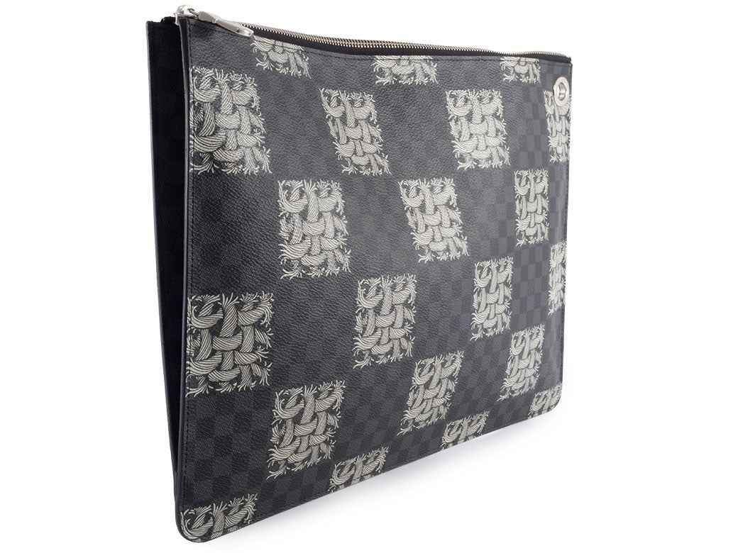 Louis Vuitton Pochette Jour GM Clutch Bag Second Bag N61232 Reuse Used Preowned1