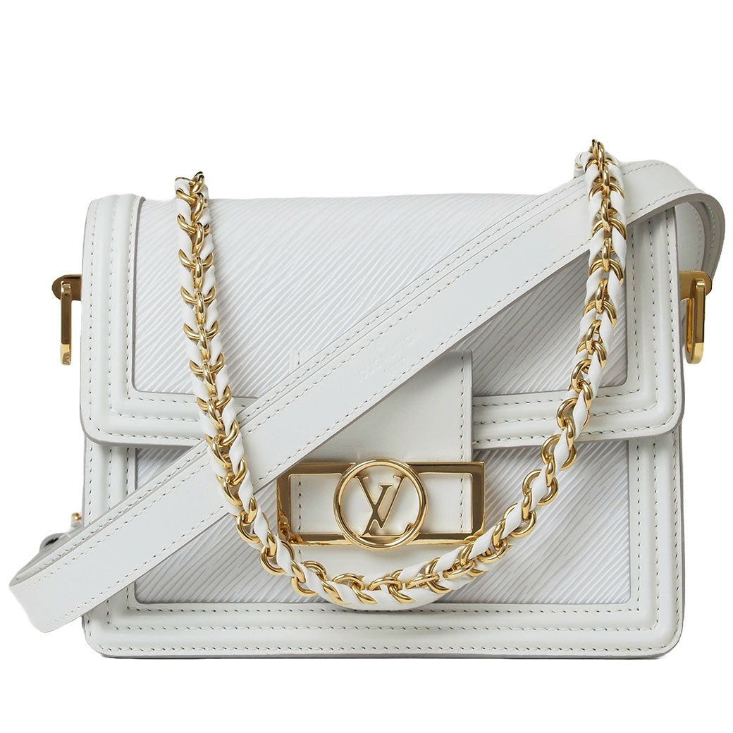 Louis Vuitton Dauphine NV Mini Crossbody Shoulder Bag Epi  White Preowned Auth0