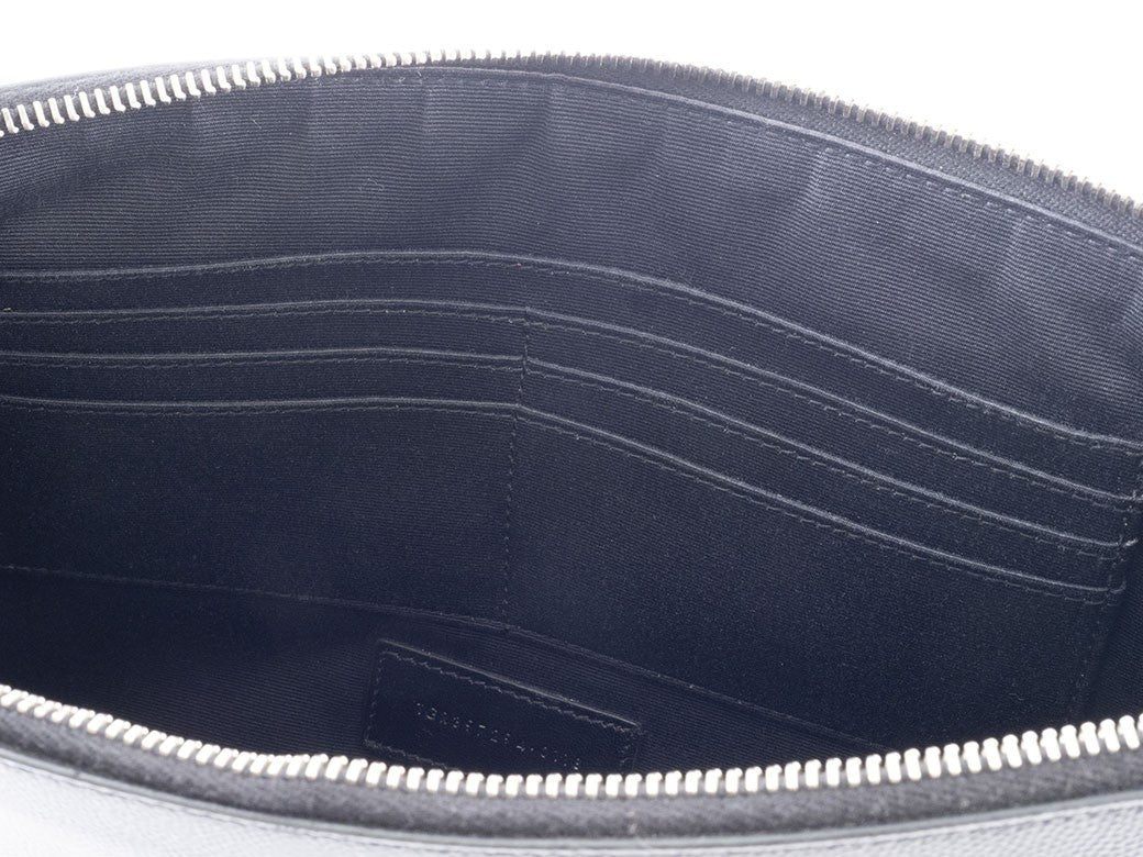 Auth Saint Laurent Clutch Bag Second Bag Pouch Black 397294 Reuse Used Preowned10