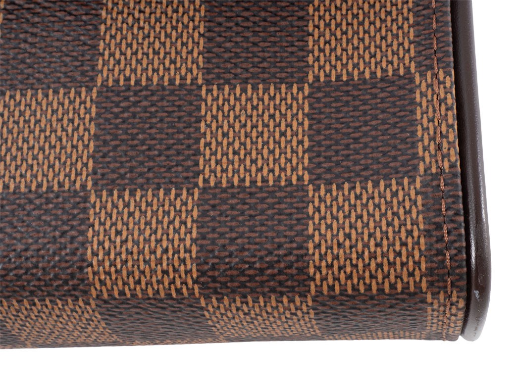 LOUIS VUITTON Pochette Florentine Damier Ebene Waist Bag N51856 Convertible Auth17