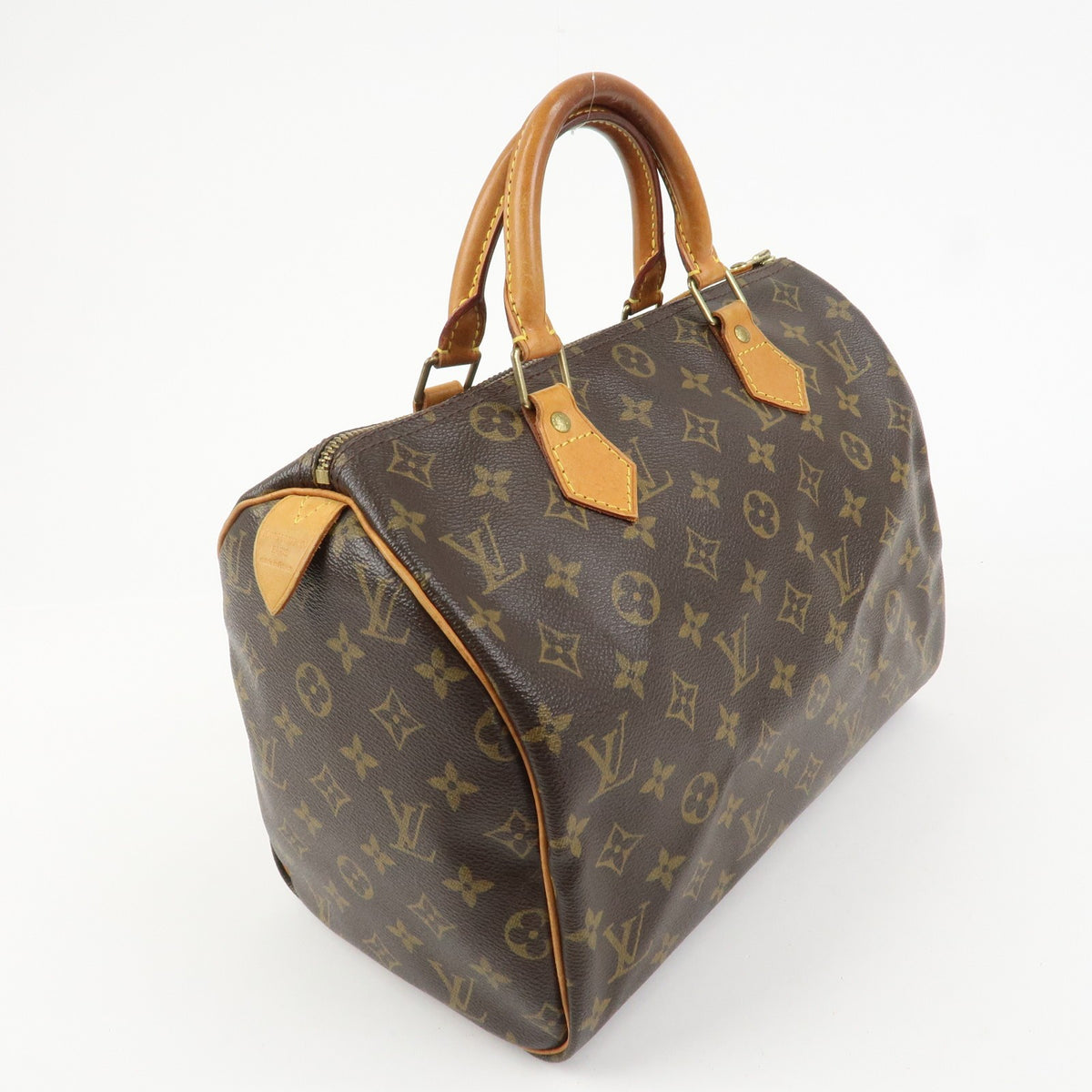 Louis Vuitton Monogram Speedy 30 Boston Bag Hand Bag Brown M41526 Auth Used F/S3