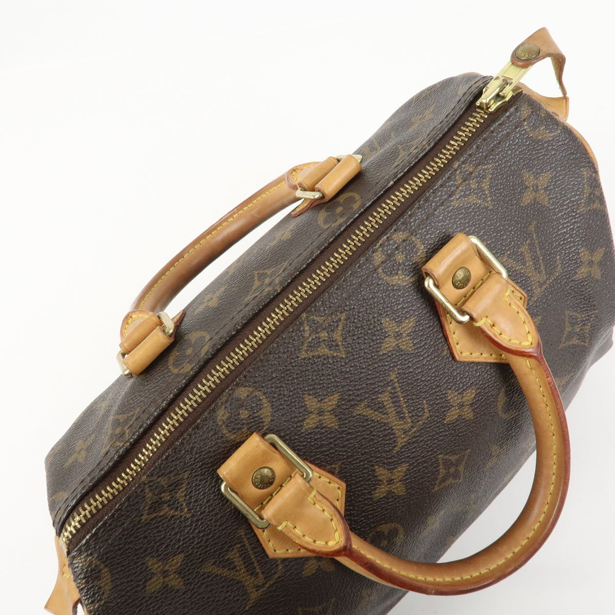 Louis Vuitton Monogram Speedy 25 Boston Bag Hand Bag Brown M41528 Preowned Auth8