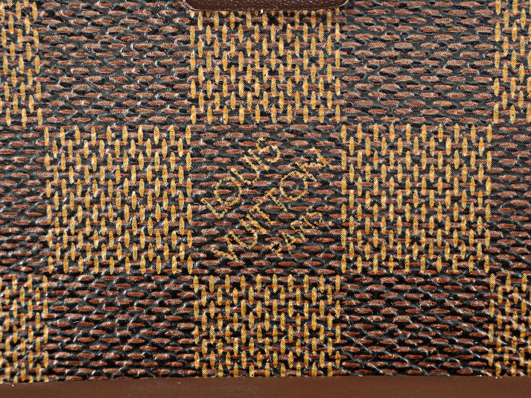 LOUIS VUITTON Uzes Damier Ebene Canvas Shoulder Tote Bag N51128 Preowned Auth16
