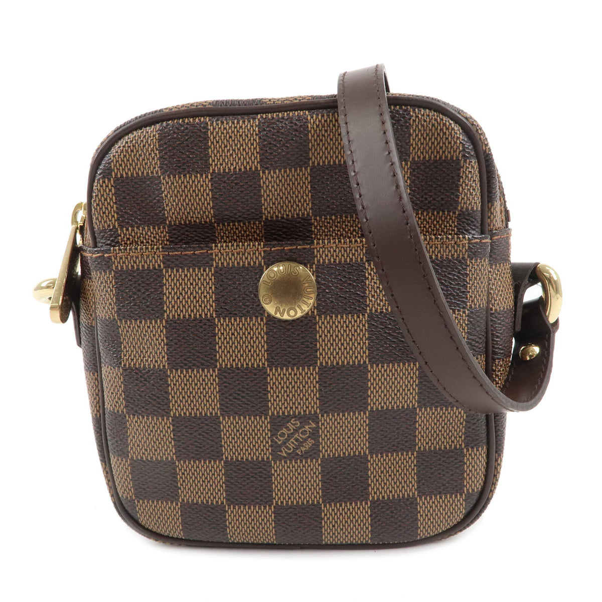 LOUIS VUITTON Damier Rift Mini Pochette Crossbody Shoulder Bag N60009 Preowned0