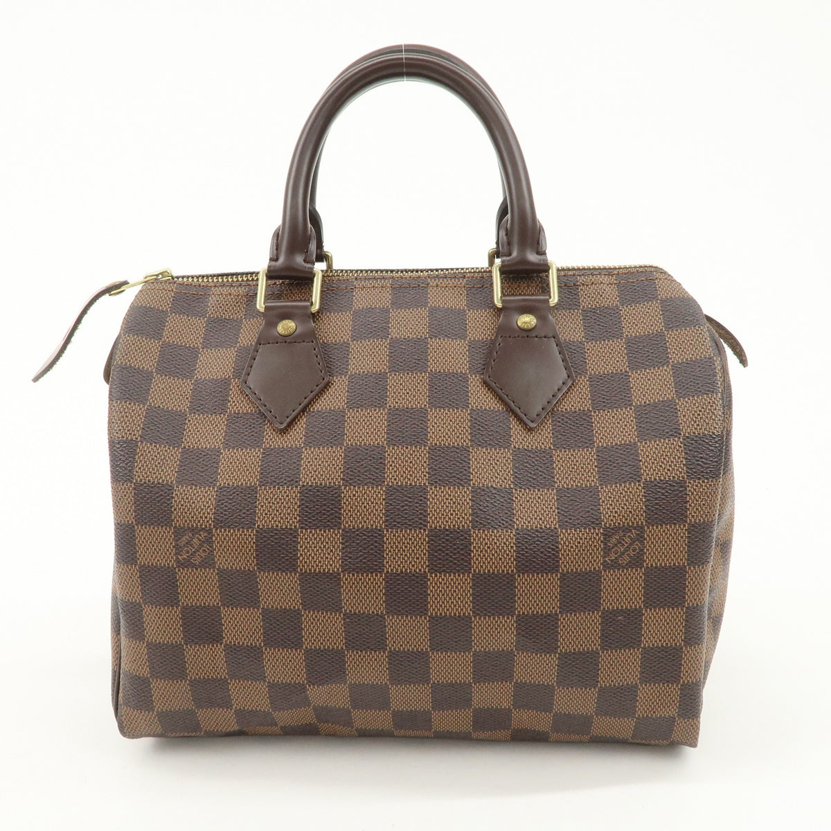 Louis Vuitton Speedy 25 Damier Ebene Handbag Boston Bag N41532 Preowned Auth1