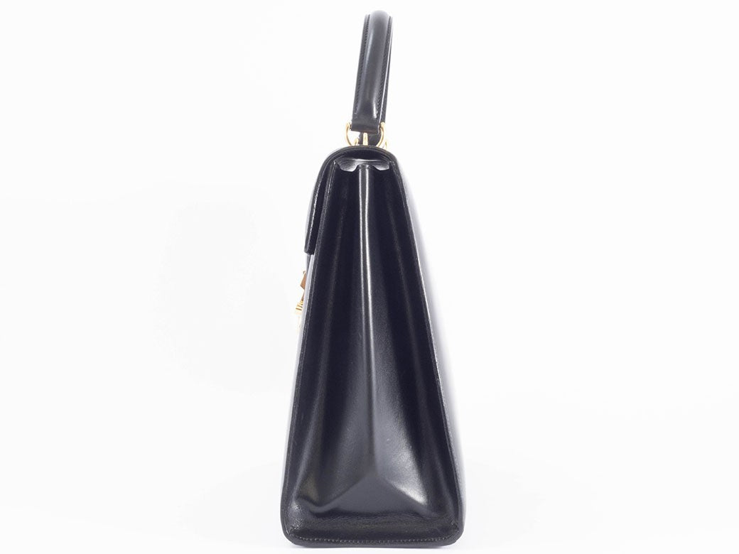 GUCCI Old Gucci Lady Lock Handbag Black Leather Top Handle 000 01 0192 Preowned12