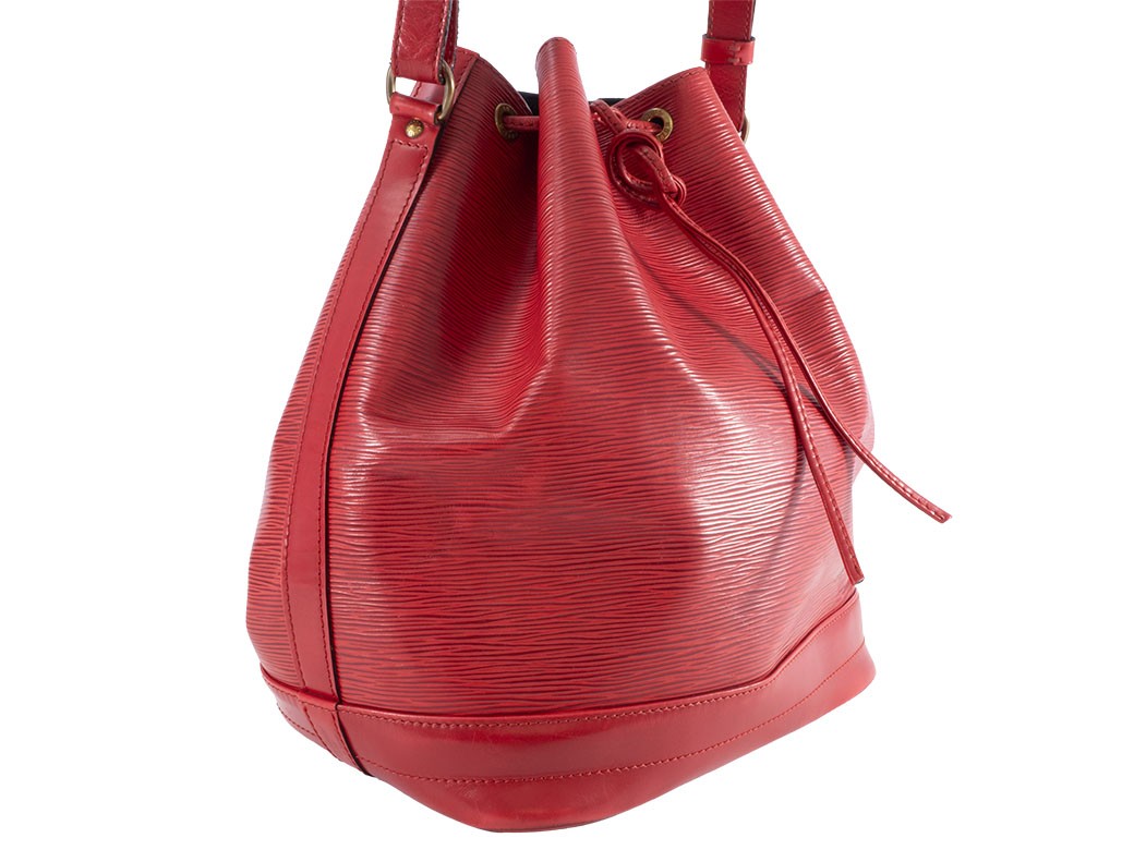 LOUIS VUITTON Noe Epi Leather Shoulder Bucket Drawstring Red M44007 Preowned1