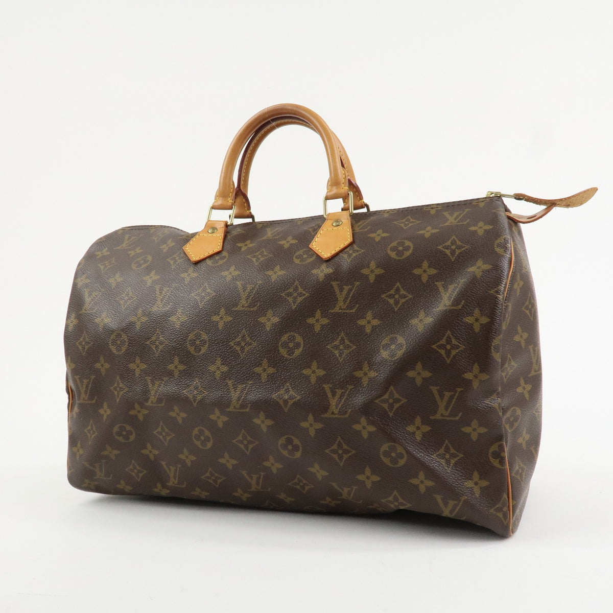 Louis Vuitton Monogram Speedy 40 Hand Bag Boston Bag Brown M41522 Auth Used F/S2