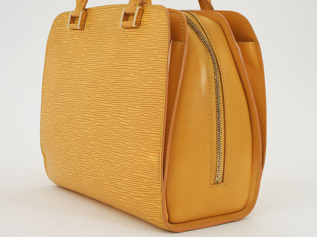 LOUIS VUITTON Pont Neuf Womens Handbag Epi Leather Yellow M52059 Preowned Auth4