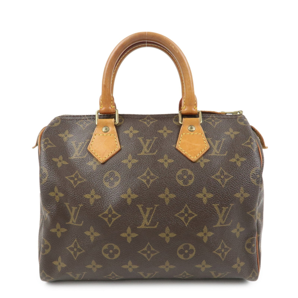 Louis Vuitton Monogram Speedy 25 Boston Bag Hand Bag Brown M41528 Auth Used F/S0