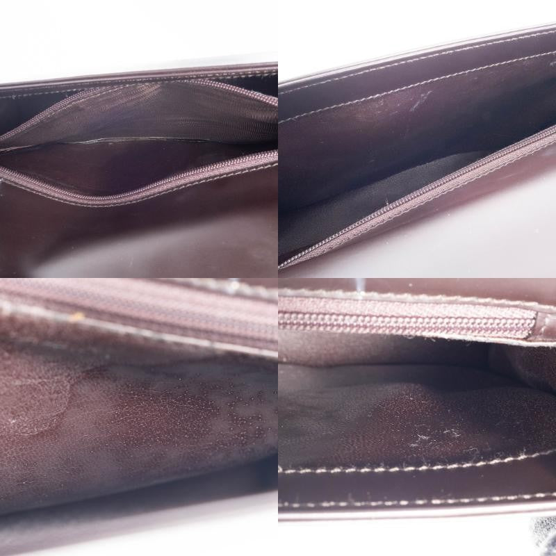 GUCCI Old Gucci Underarm Shoulder Bag Dark Brown Leather Vintage Preowned Auth23
