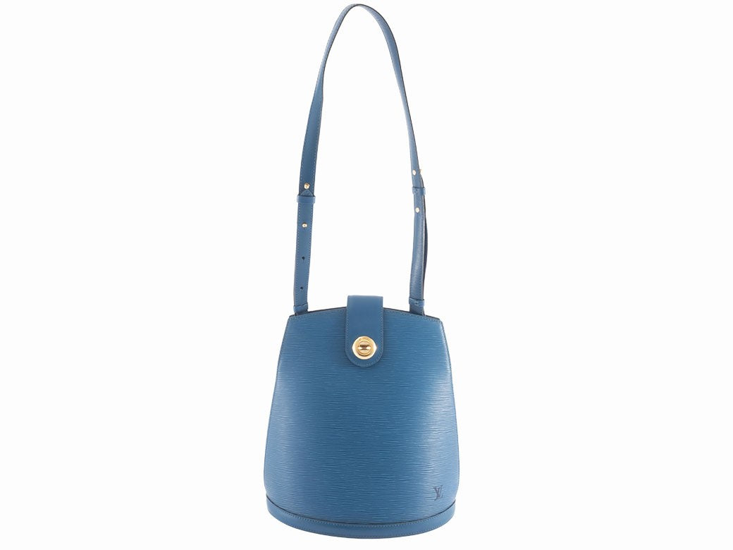 LOUIS VUITTON Cluny Epi Leather Toledo Blue Shoulder Bag M55225 Preowned Auth17