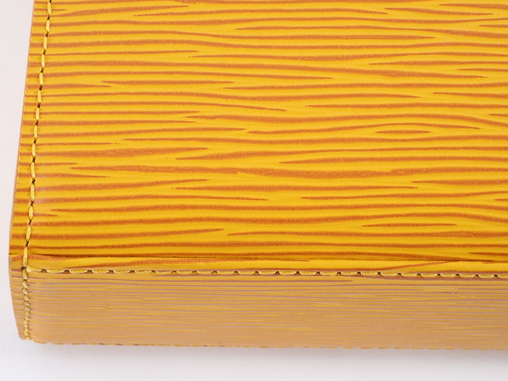 Auth LOUIS VUITTON Handbag Marselb Epi Tassili Yellow M52379 Reuse Used3
