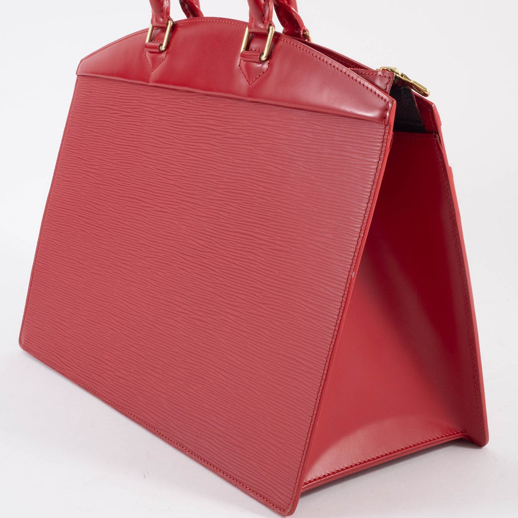 LOUIS VUITTON Riviera Womens Handbag Tote Bag Red Epi Leather Preowned Auth7