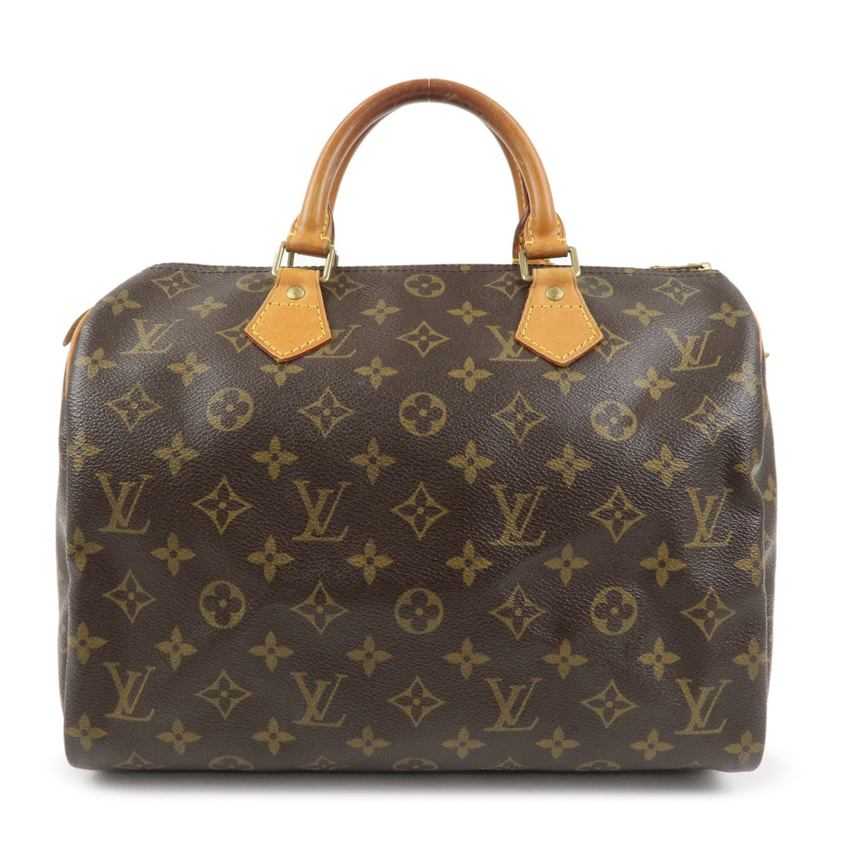 Louis Vuitton Monogram Speedy 30 Boston Bag Hand Bag Brown M41526 Auth Used F/S0