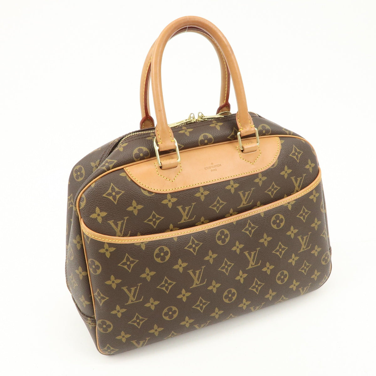 Louis Vuitton Handbag Monogram Deauville Brown M47270 Authentic Used F/S3