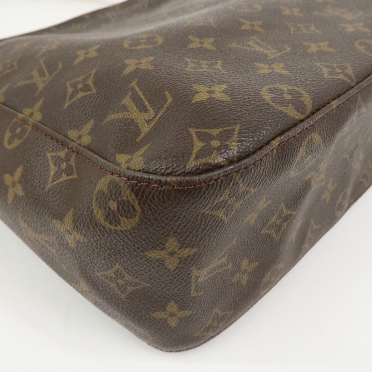 Louis Vuitton Shoulder Bag Monogram Looping GM Bown M51145 Authentic Used F/S12