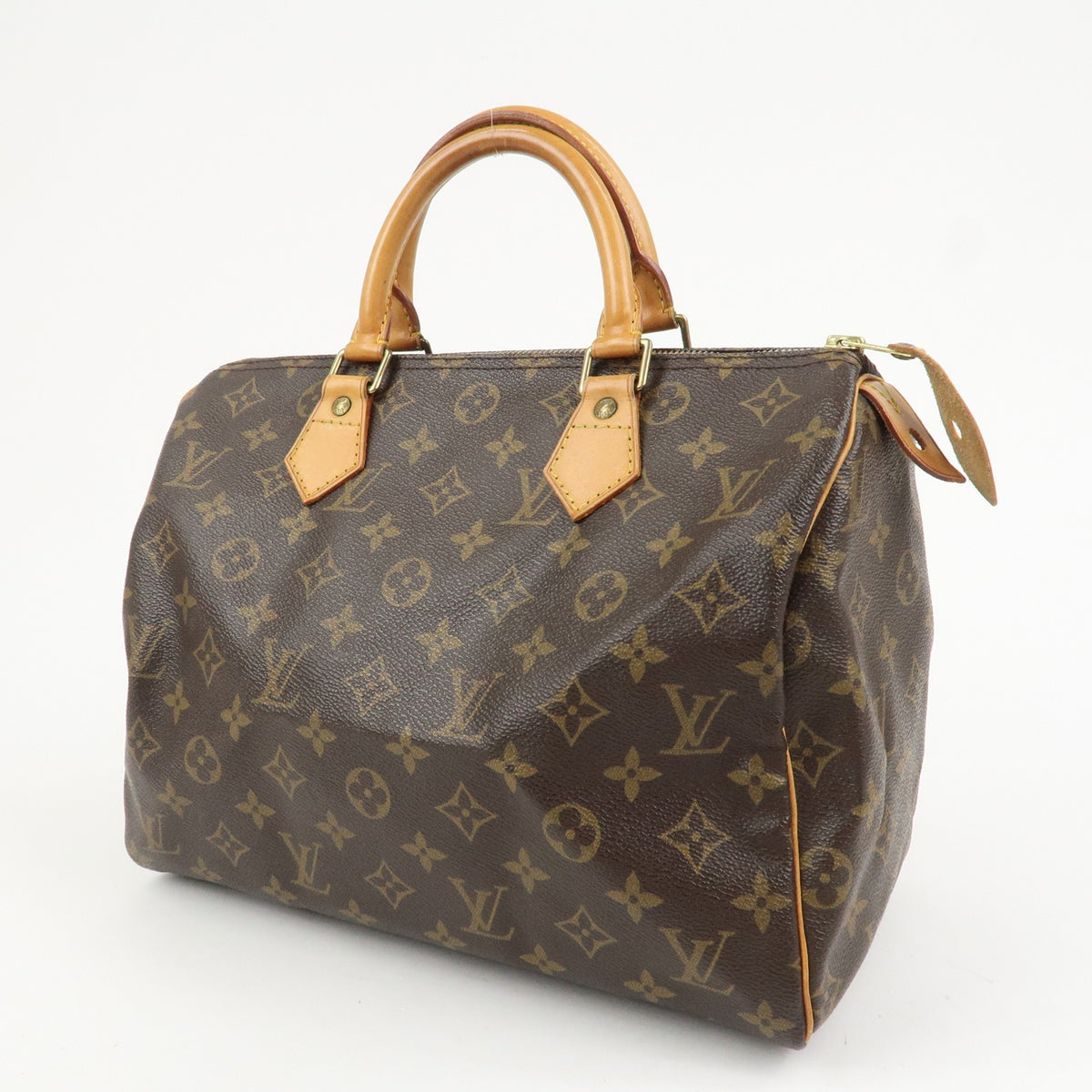 Louis Vuitton Monogram Speedy 30 Boston Bag Hand Bag Brown M41526 Auth Used F/S2
