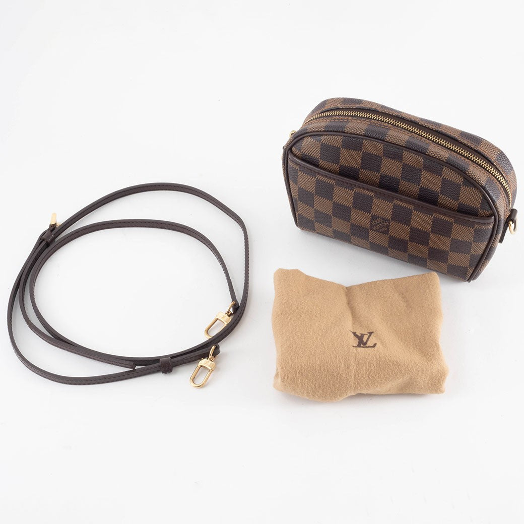Louis Vuitton Ipanema PM N51296 Damier Ebene Canvas Brown Shoulder Bag Preowned14