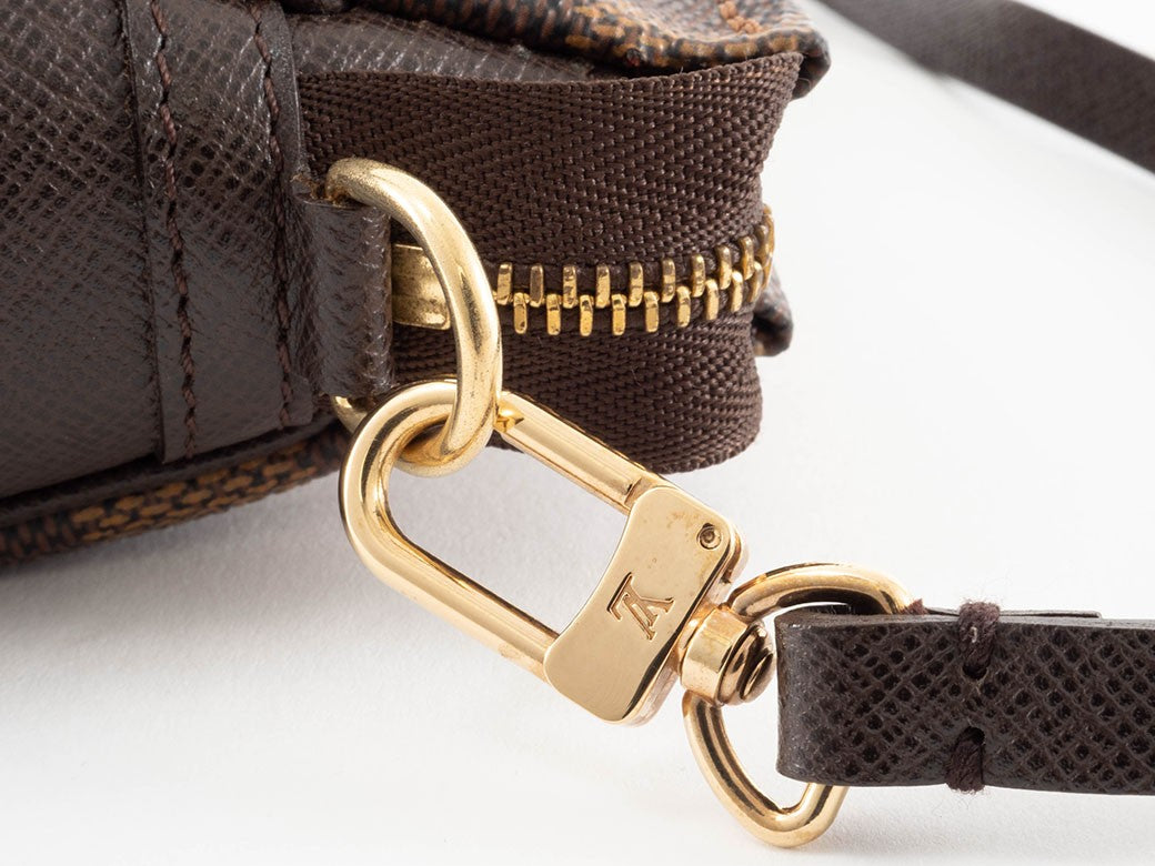 Louis Vuitton Trousses Makeup N51982 Damier Ebene Canvas Handbag Preowned19