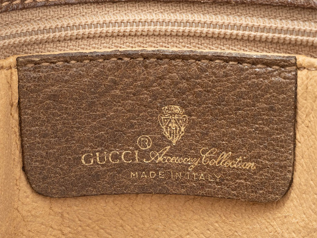 Gucci Bag GG Plus Handbag Shoulder bag Flap Beige Brown 116 02 080 Reuse Used7