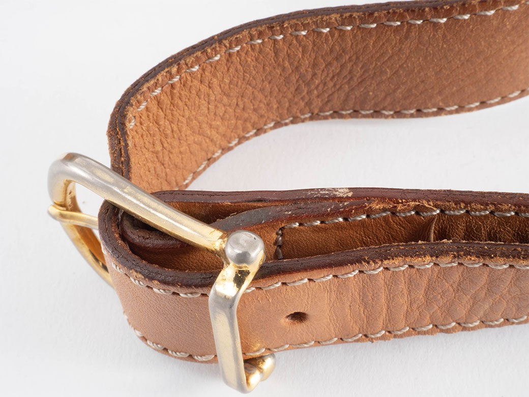 CELINE Macadam Flap Crossbody Shoulder Bag Womens Brown M08 Preowned Auth17