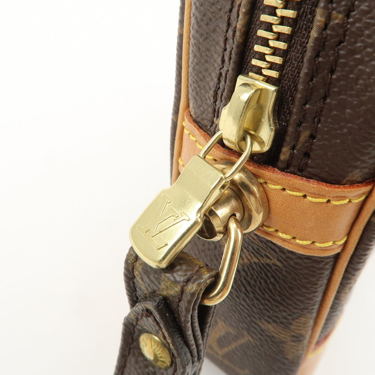 Louis Vuitton Monogram Marly Dragonne GM Clutch Bag Brown M51825 Auth Used F/S17
