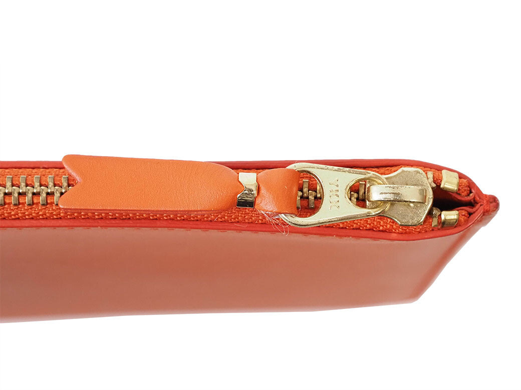 Comme des Garçons Ruby Eye Clutch Clutch Bag Second Bag Orange Leather Pouch L7