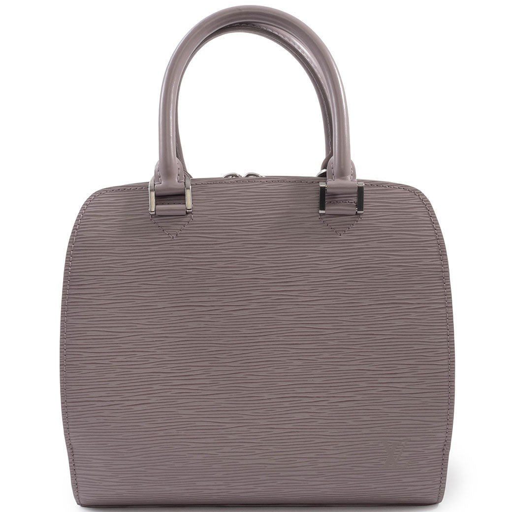 LOUIS VUITTON Pont Neuf Epi Leather Handbag Lilac Pastel Tote Bag Preowned Auth0