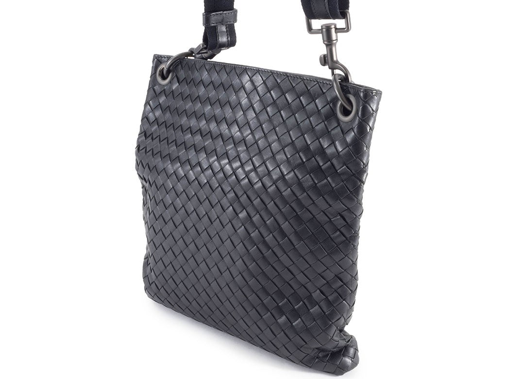 Bottega Veneta Intrecciato 172736 Leather Black Shoulder Bag Women Preowned8