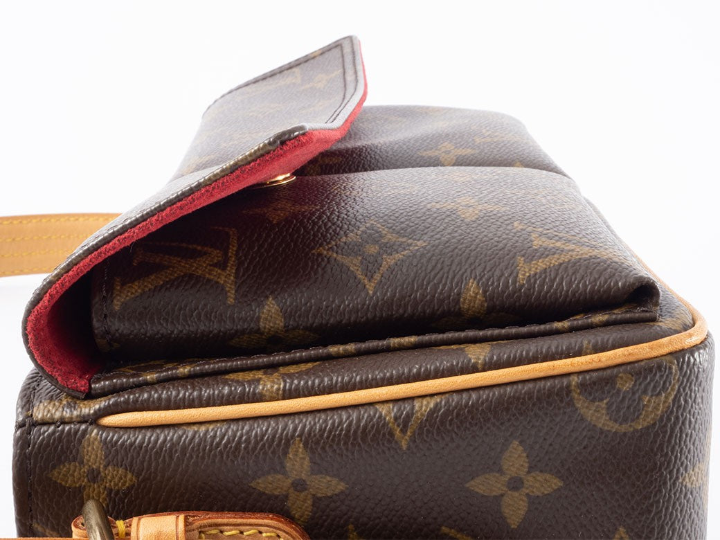 Louis Vuitton Bag Vivacite MM Monogram Shoulder Bag M51164 Reuse Used Preowned6