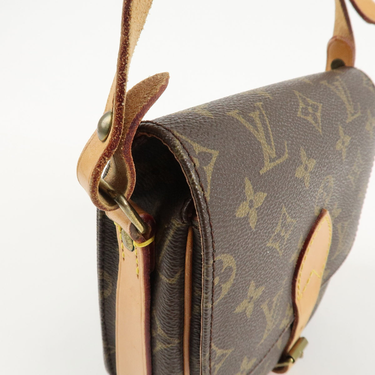 LOUIS VUITTON Mini Cartouchiere Monogram Crossbody Shoulder Bag M51254 Preowned9