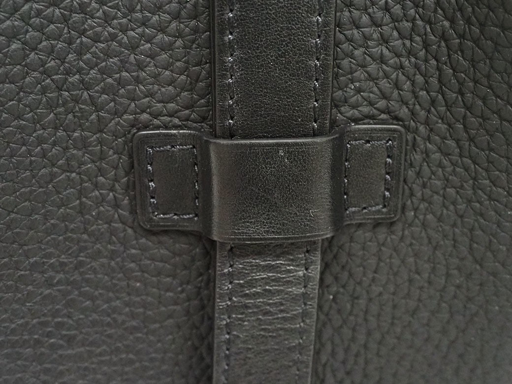 Louis Vuitton Christopher Tote Shoulder Bag Taurillon Black Men's Preowned Auth11