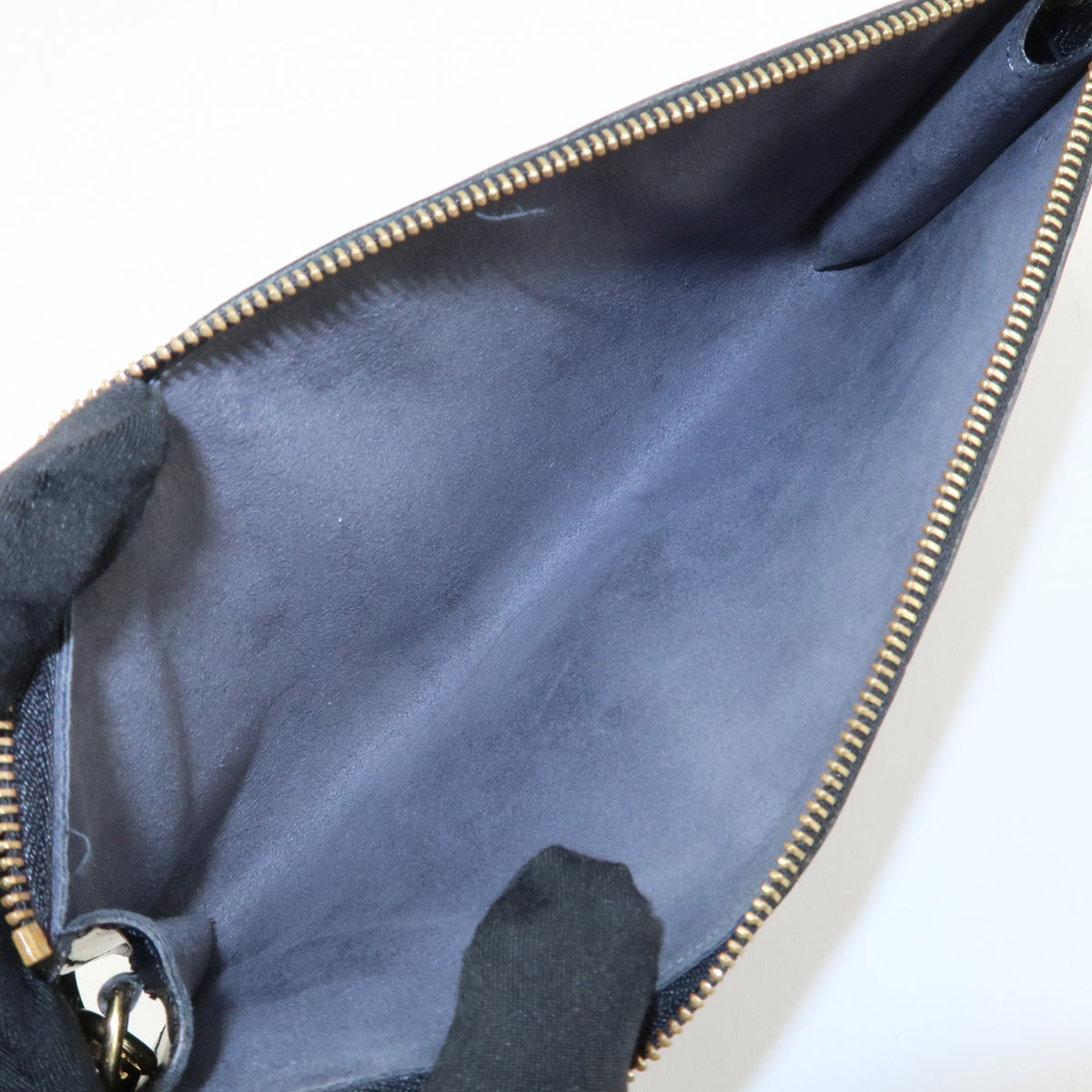 Louis Vuitton Epi Pochette Accessoires Hand Bag Noir M52942 Authentic Used F/S19