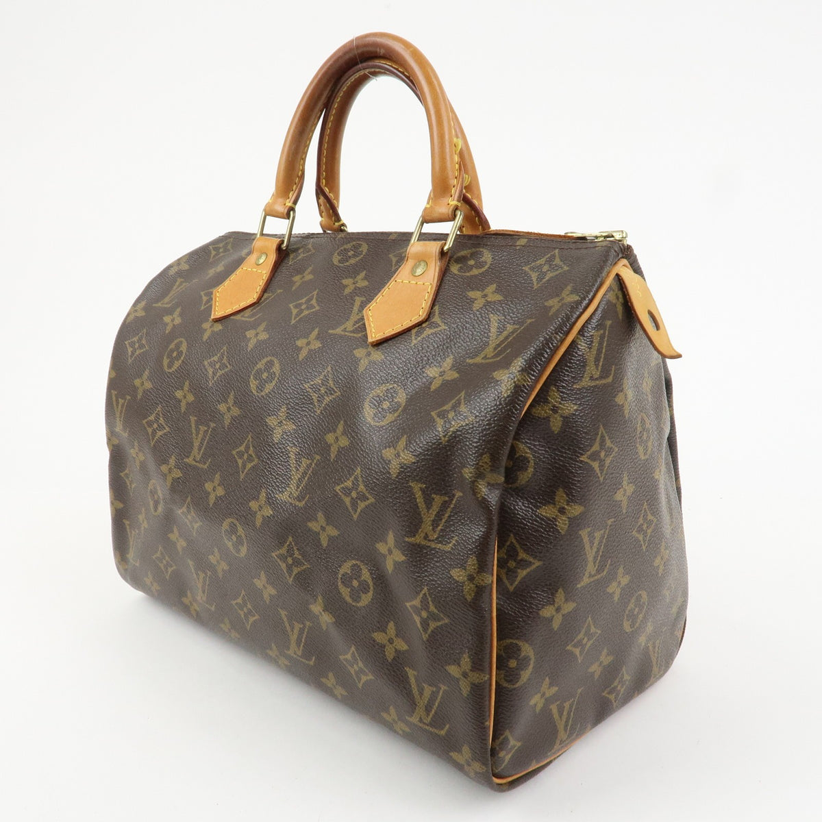 Louis Vuitton Monogram Speedy 30 Boston Bag Hand Bag Brown M41526 Auth Used F/S2