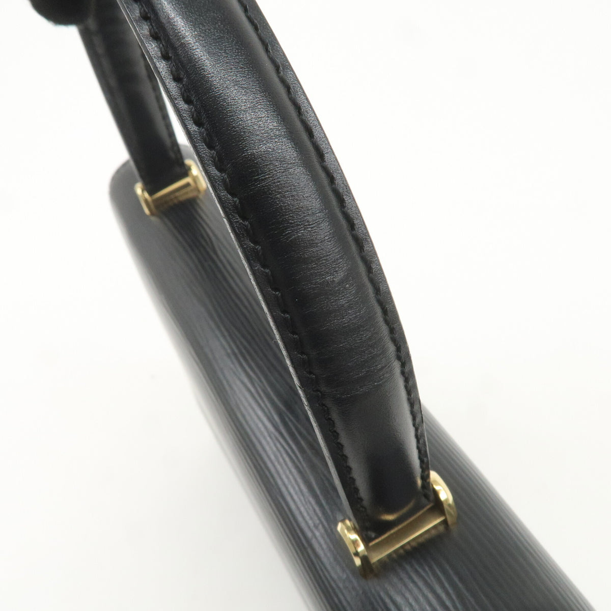 LOUIS VUITTON Malesherbes Handbag Epi Leather Black Noir M52372 Preowned Auth8