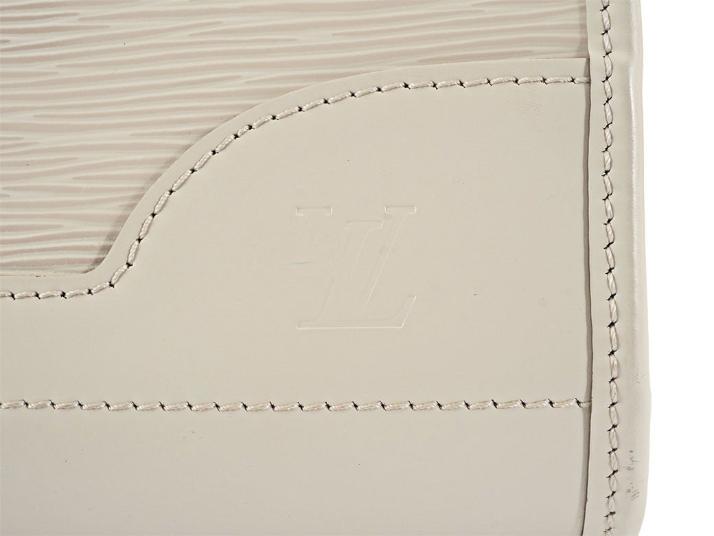 LOUIS VUITTON Madeleine PM Epi Leather White Shoulder Tote Bag  Preowned Auth5
