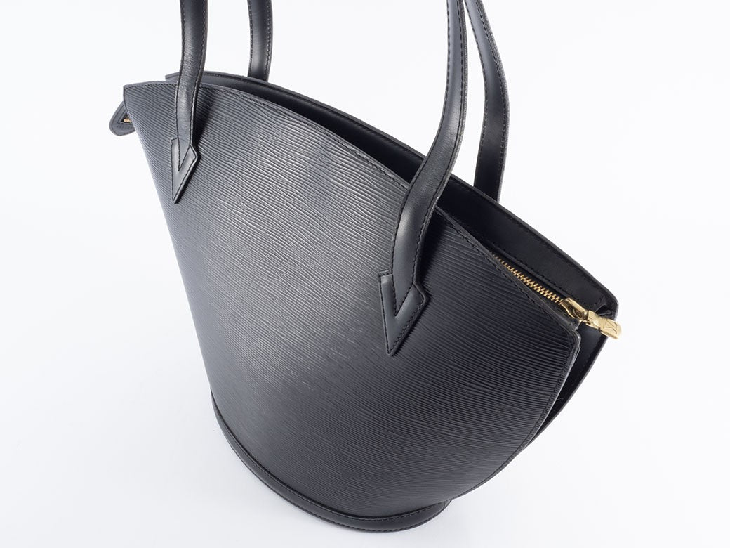 Louis Vuitton Saint Jacques Shopping M52262 Epi Black Shoulder Tote Preowned4