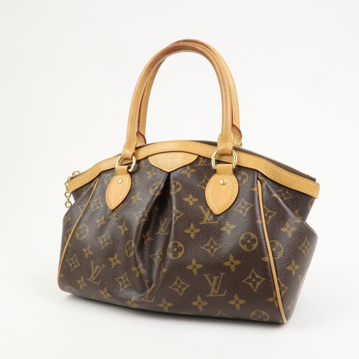 Louis Vuitton Monogram Tivoli PM Hand Bag Shoulder Bag Brown M40143 Used F/S2