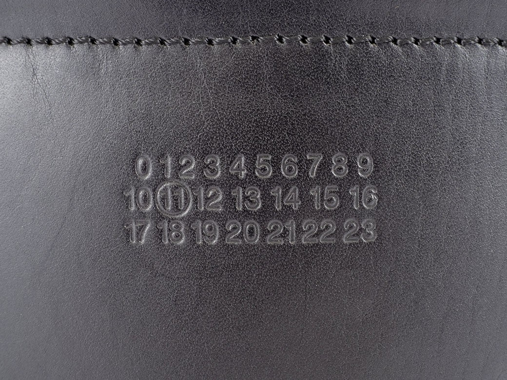 Auth Maison Margiela Backpack S55WA0131 Leather Black Reuse Used Preowned5