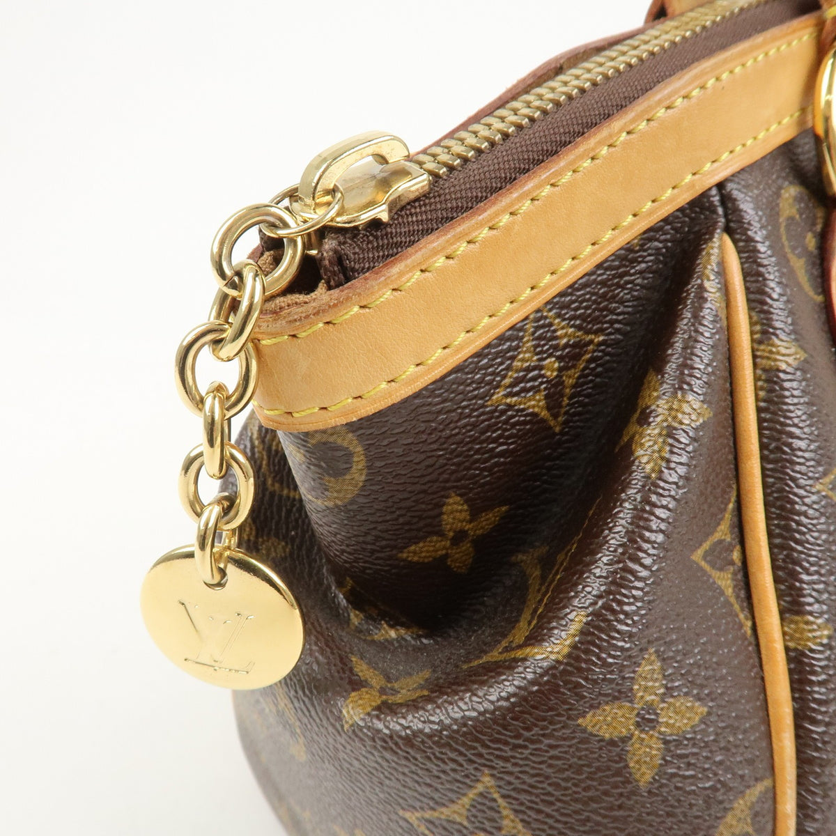 Louis Vuitton Monogram Tivoli PM Hand Bag Shoulder Bag Brown M40143 Used F/S14