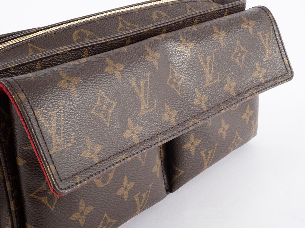 Louis Vuitton Bag Vivacite MM Monogram Shoulder Bag M51164 Reuse Used Preowned17