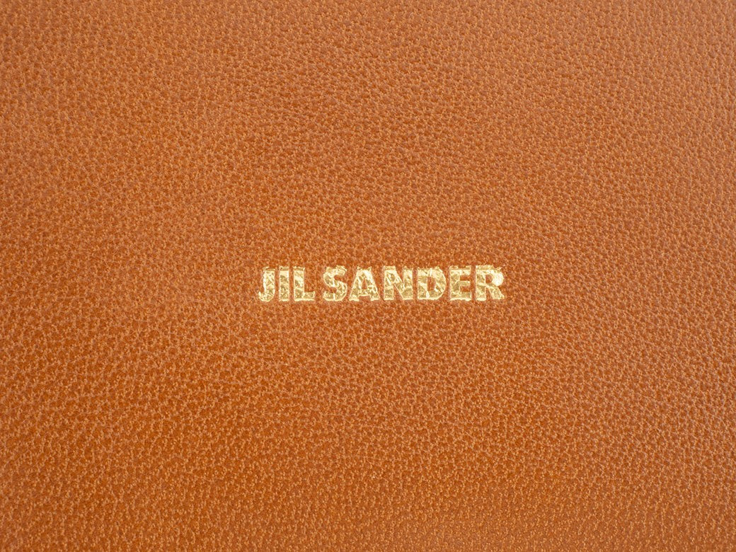 Auth Jil Sander LINK SM Crossbody Shoulder Bag JSWU856671 Leather Brown Reuse5