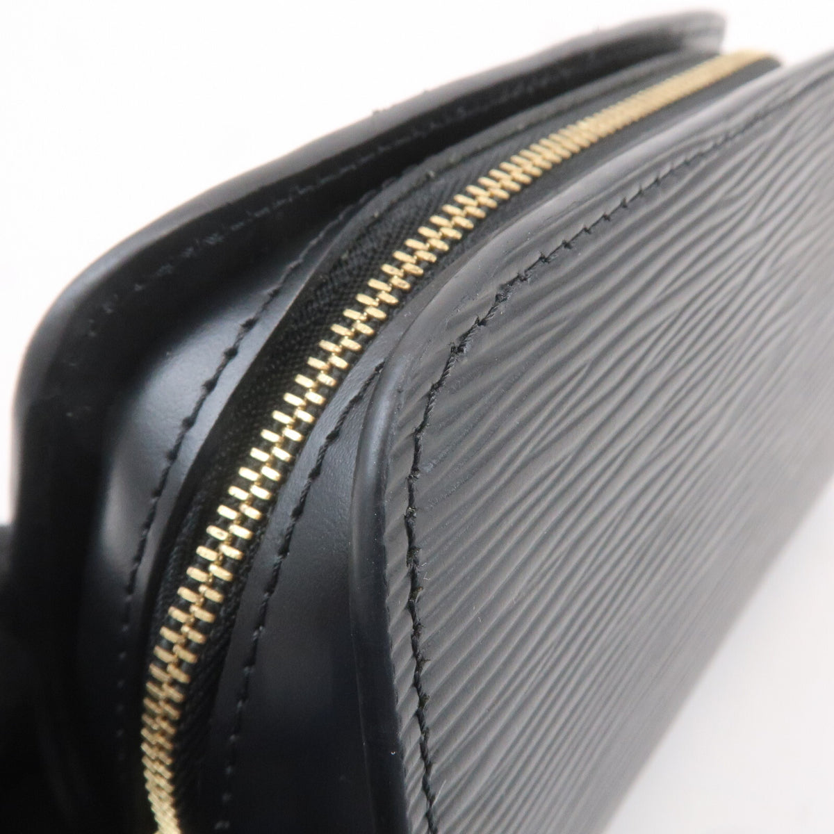 LOUIS VUITTON Dauphine PM Cosmetic Pouch Epi Leather Black M48442 Preowned Auth9