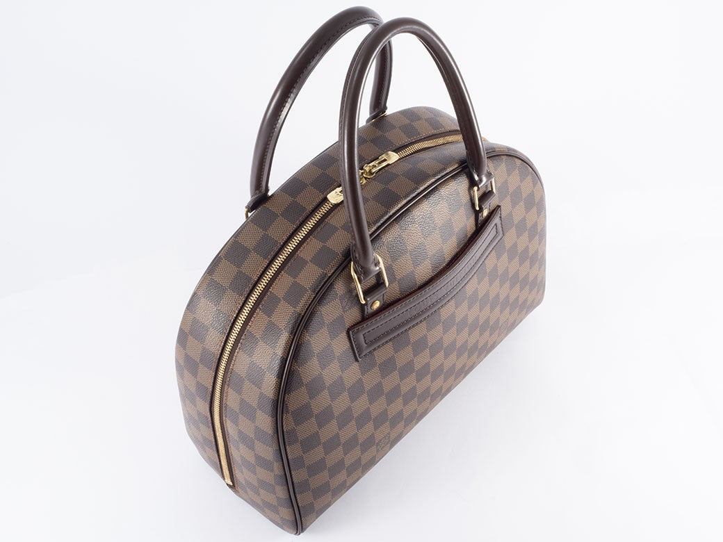 LOUIS VUITTON Nolita Damier Ebene Women Handbag Boston Bag N41455 Preowned Auth22