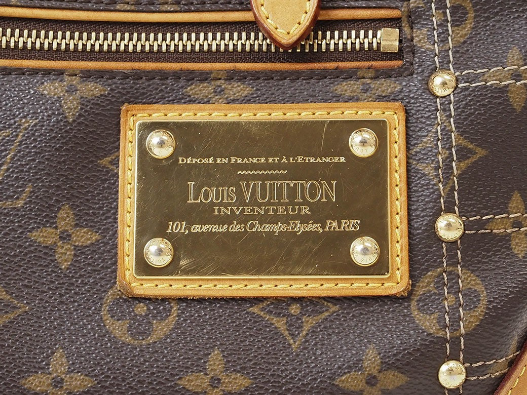 LOUIS VUITTON Handbag Monogram Rivet Tote Bag M40140 Reuse Used Preowned Auth6