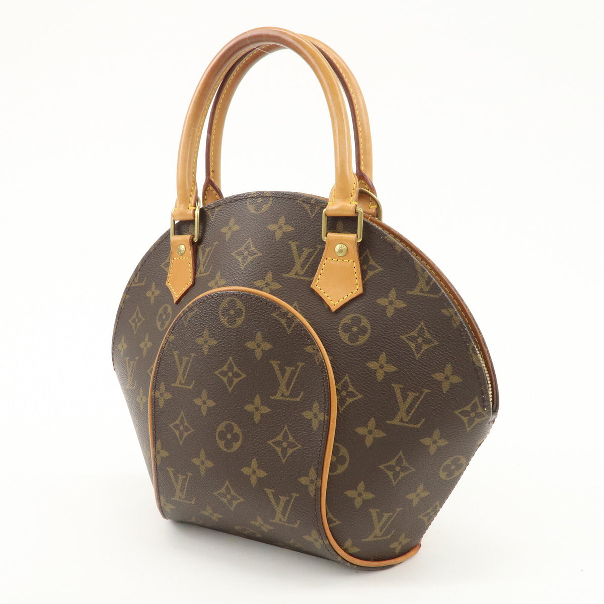 Authentic Louis Vuitton Monogram Ellipse PM Hand Bag Brown M51127 Used F/S2