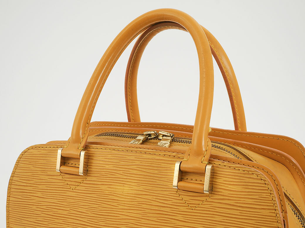 LOUIS VUITTON Pont Neuf Womens Handbag Epi Leather Yellow M52059 Preowned Auth8